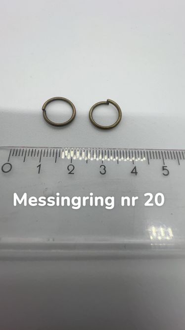 Hovedbilde Messingring nr 20, 9 mm