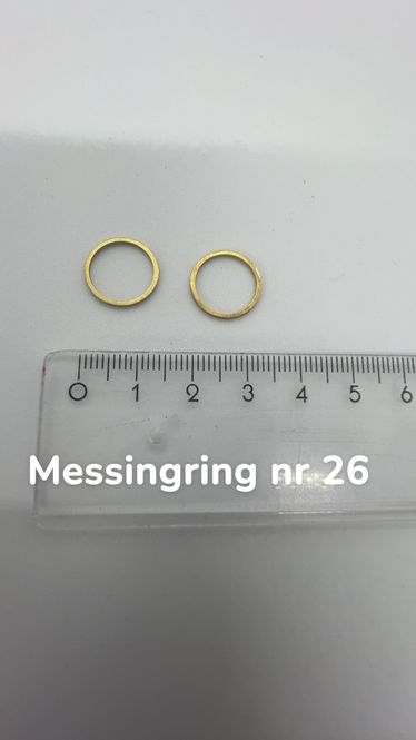 Hovedbilde Messingring nr 26 ,12 mm